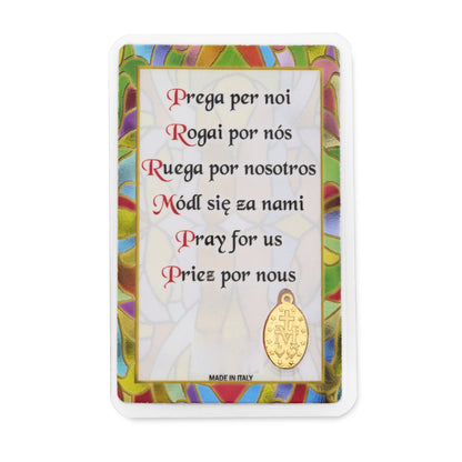 MONDO CATTOLICO ROMA Saint Anne Prayer Card