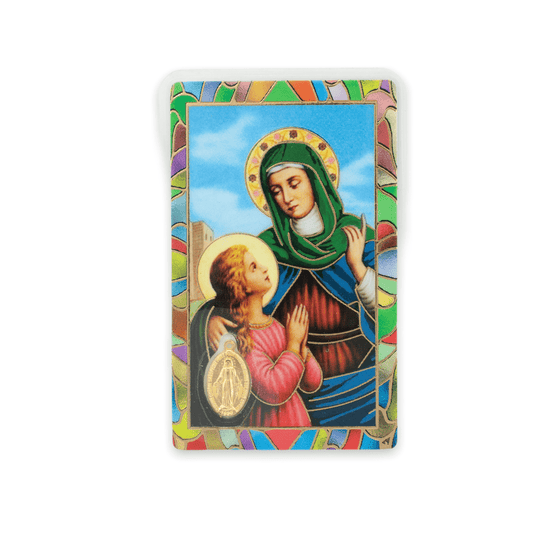 MONDO CATTOLICO Saint Anne Prayer Card