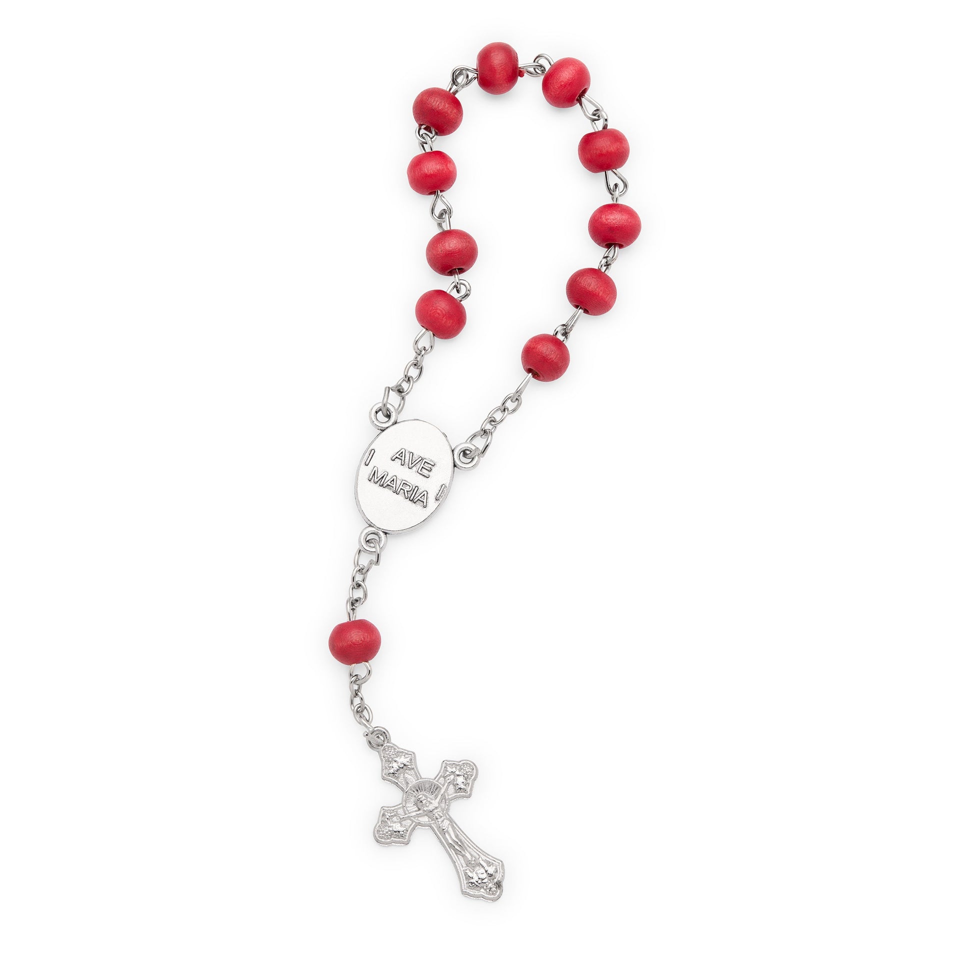 MONDO CATTOLICO ROMA Rosary 15 cm (5.91 in) / 5 mm (0.20 in) Saint Carlo Acutis One-Decade Rosary with Prayer Card