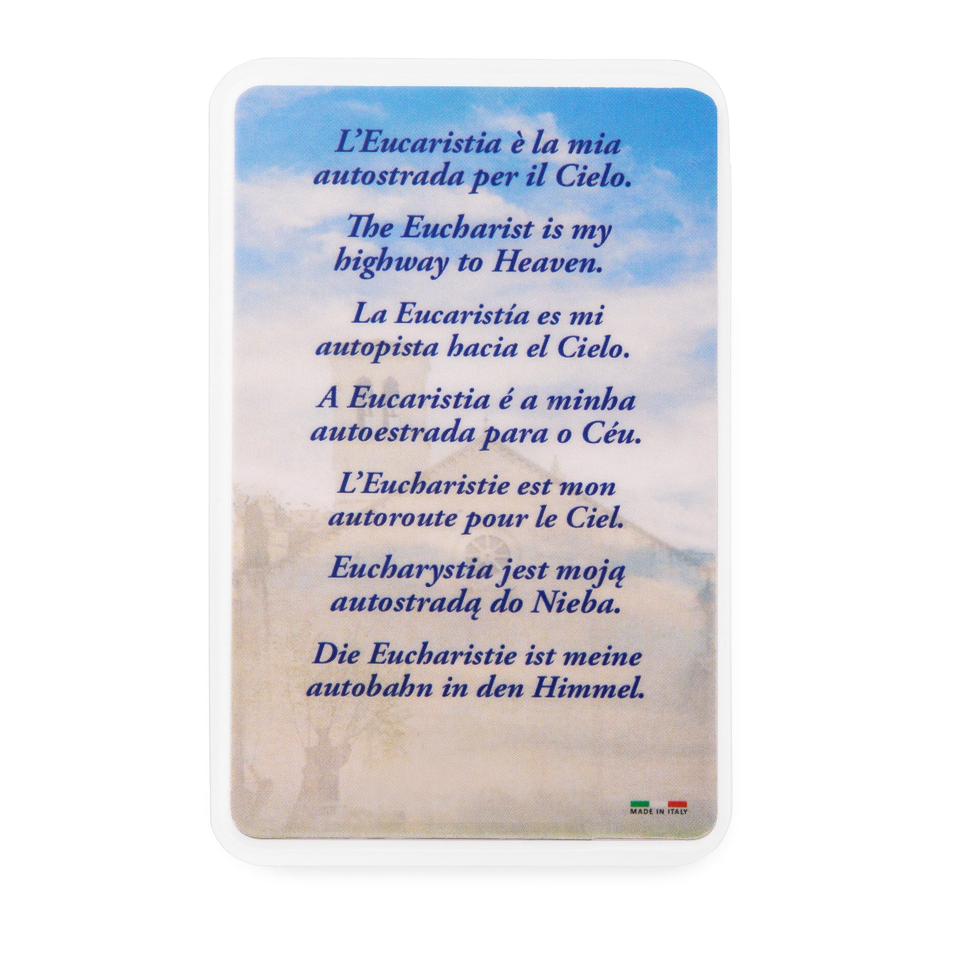 MONDO CATTOLICO ROMA Rosary 15 cm (5.91 in) / 5 mm (0.20 in) Saint Carlo Acutis One-Decade Rosary with Prayer Card