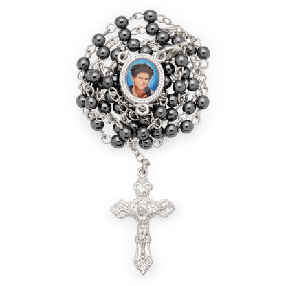 Mondo Cattolico Rosary cm (in) / cm (in) / mm (in) Saint Carlo Acutis Rosary with Hematite Beads