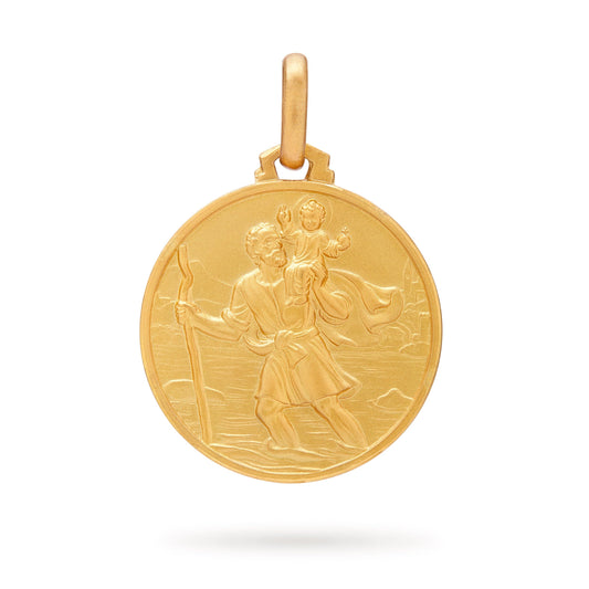 MONDO CATTOLICO Jewelry Saint Christopher Yellow Gold Medal