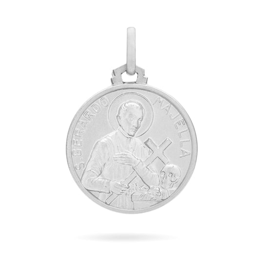 MONDO CATTOLICO Medal 18 mm (0.70 in) Saint Gerard Sterling Silver Medal