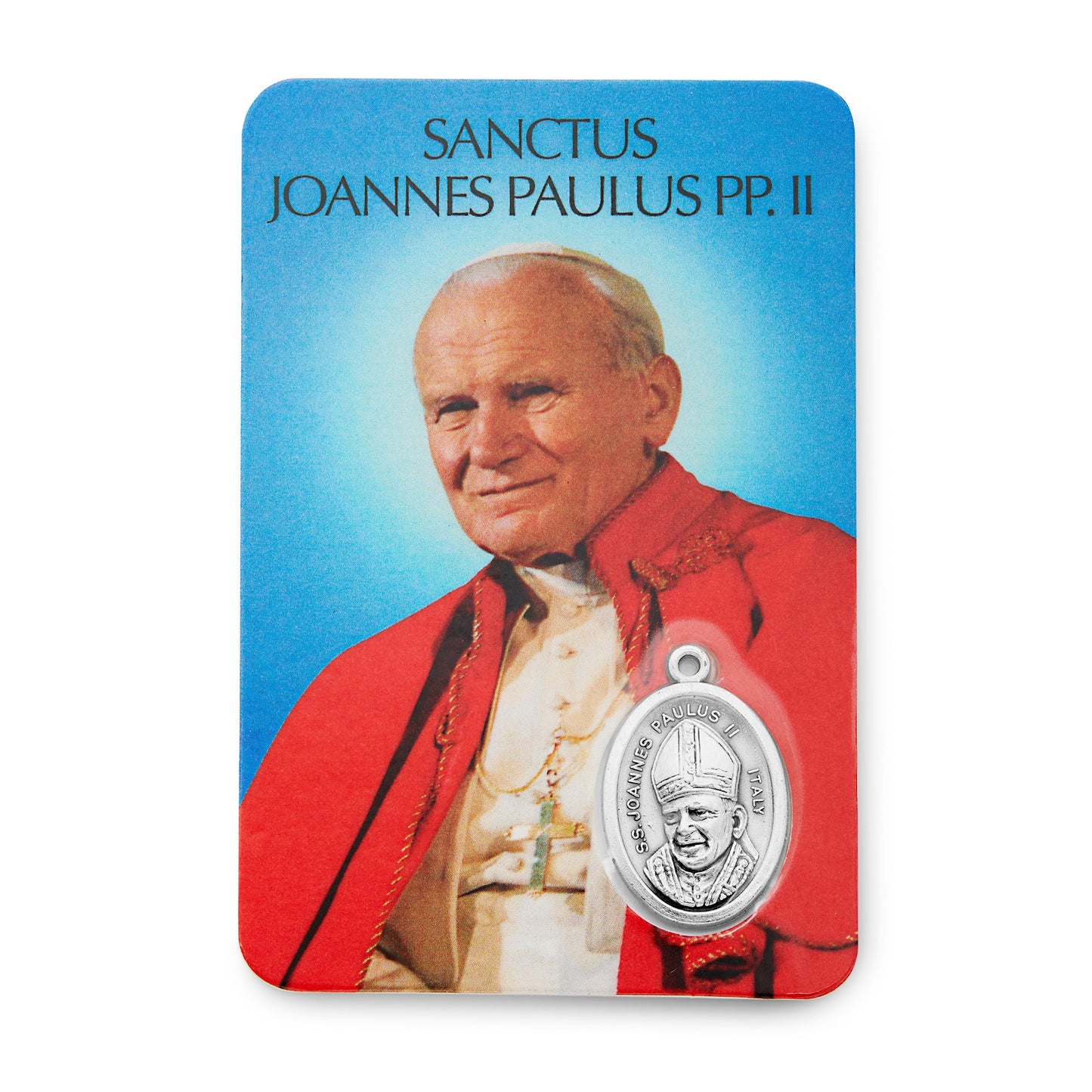 MONDO CATTOLICO Saint John Paul II Plastified Prayer Card