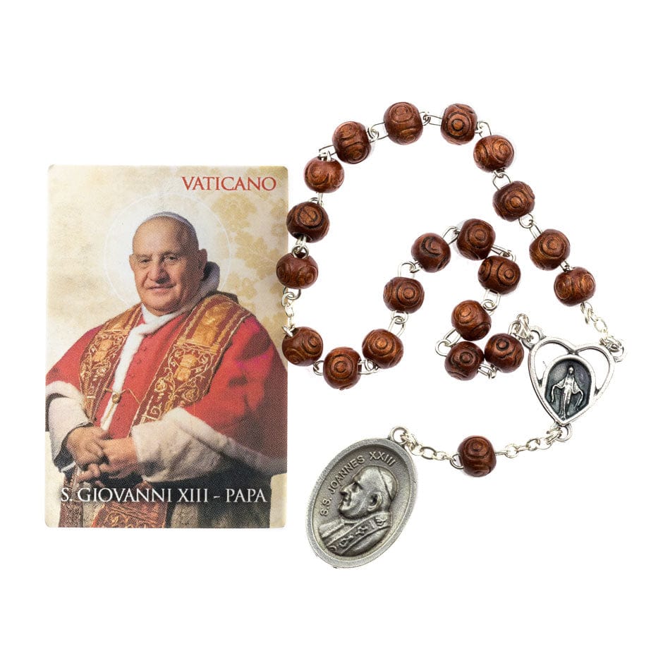 MONDO CATTOLICO Prayer Beads 18 cm (7 in) / 6 mm (0.23 in) Saint John XXIII Devotional Rosary