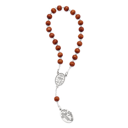 MONDO CATTOLICO ROMA Prayer Beads 18 cm (7 in) / 6 mm (0.23 in) Saint Therese of Lisieux Devotional Rosary