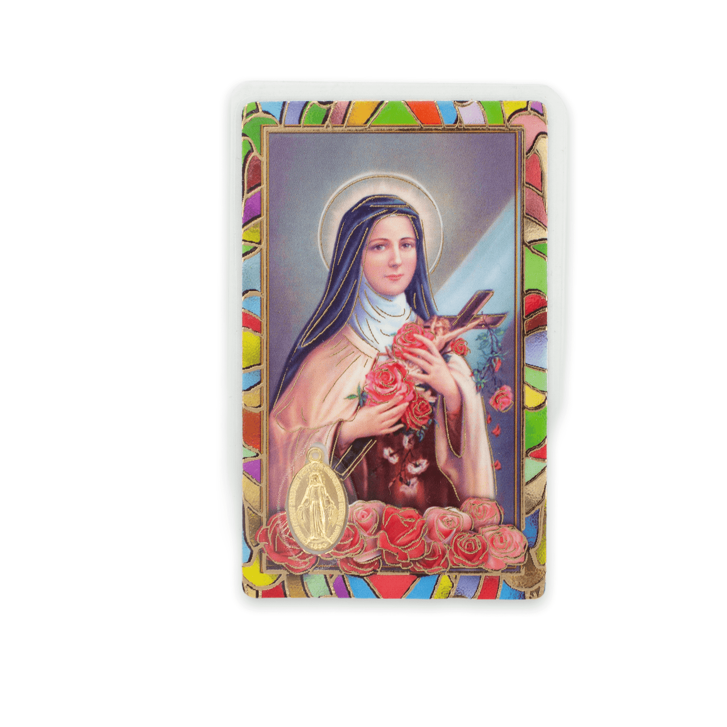 MONDO CATTOLICO Saint Therese of Lisieux Prayed Card