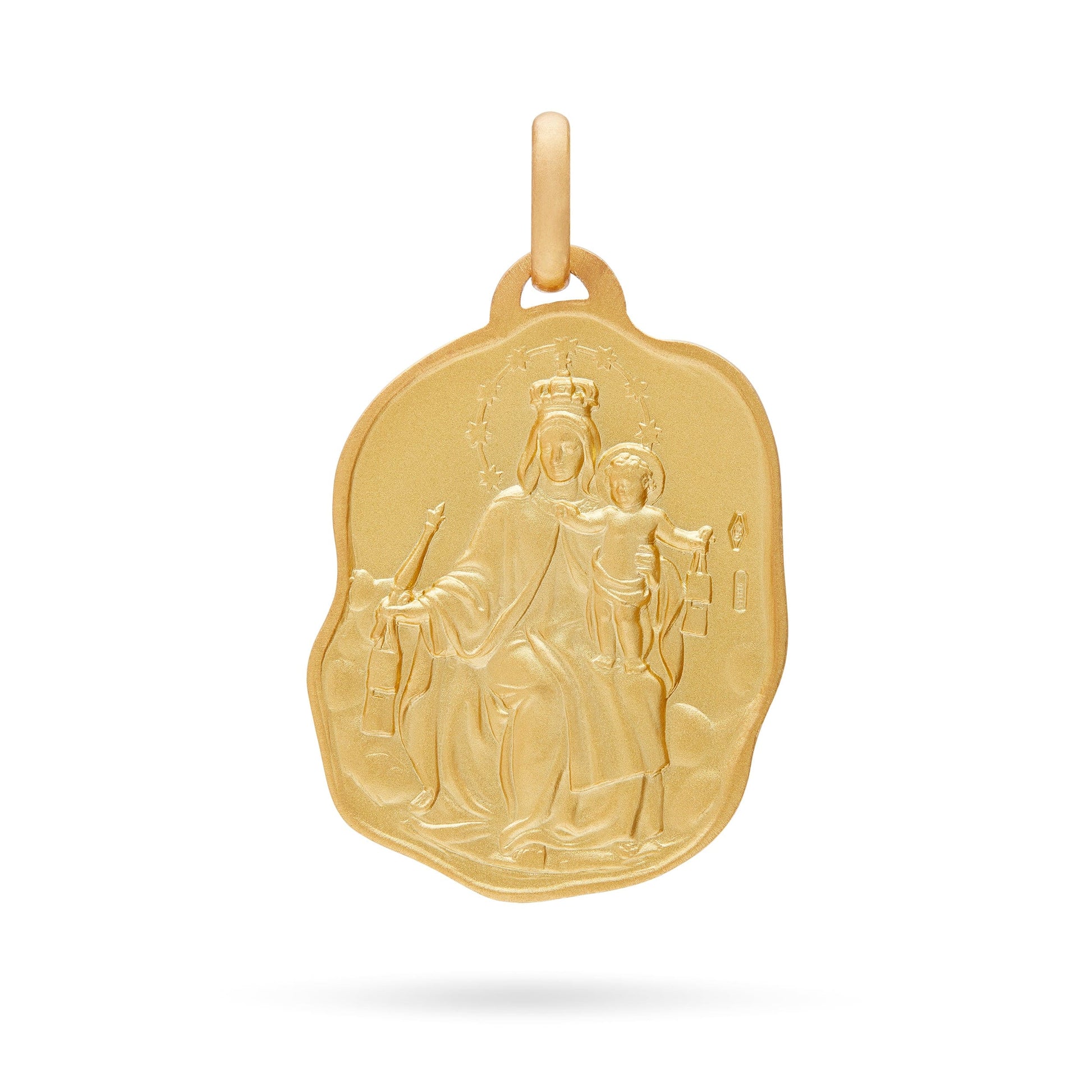 MONDO CATTOLICO Jewelry 25 mm (0.98 in) Scapular Gold Medal