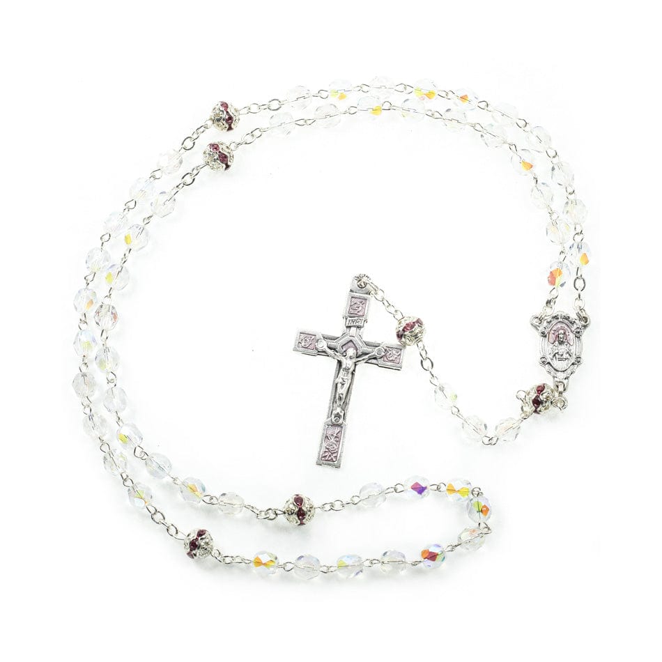 MONDO CATTOLICO Prayer Beads Scapular Rosary in Crystal