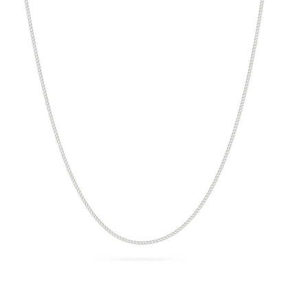 MONDO CATTOLICO ROMA Necklaces 45 cm (17.72 in) Short White Gold Curb Chain Necklace