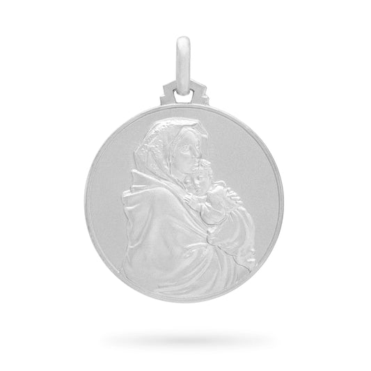 Virgin Mary Sterling Silver Medals from The Vatican | MONDO CATTOLICO
