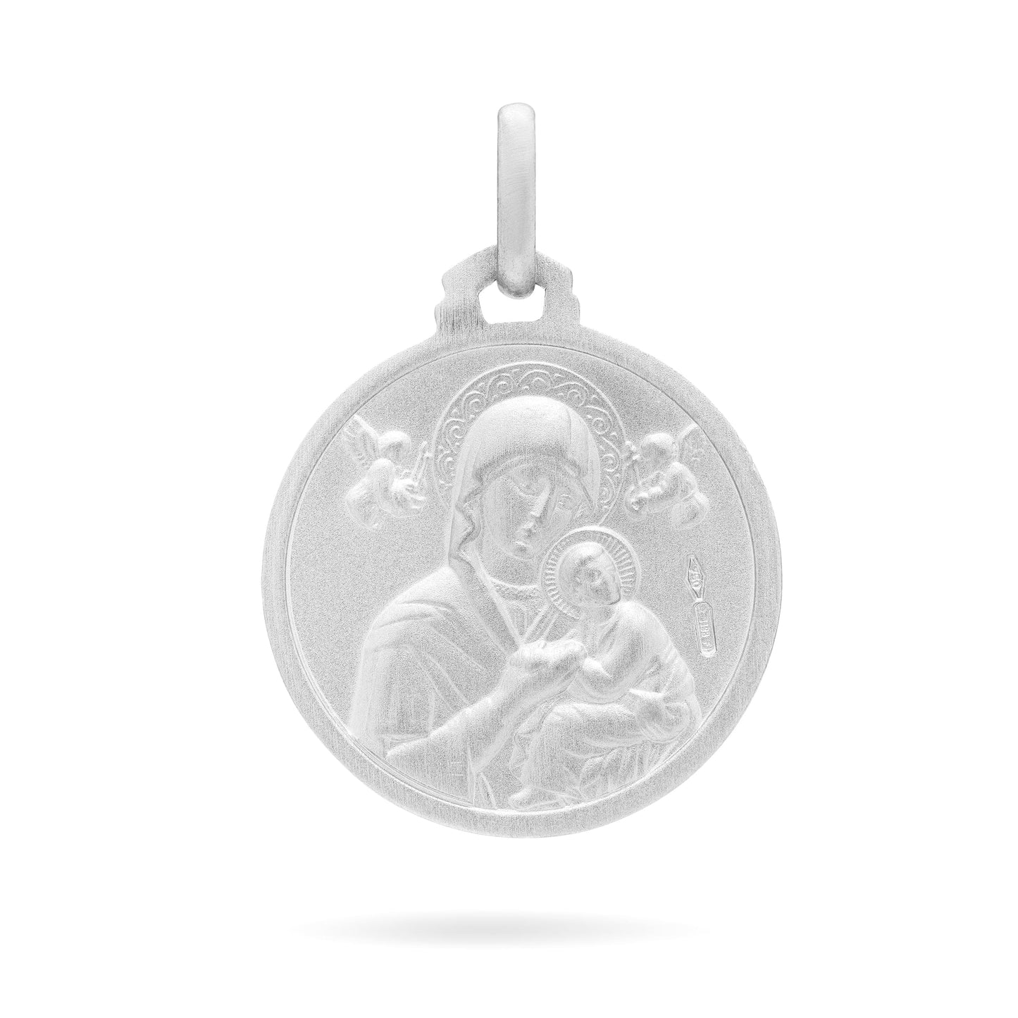 MONDO CATTOLICO Medal 21 mm (0.82 in) Silver medal of Our Lady of Perpetual Help