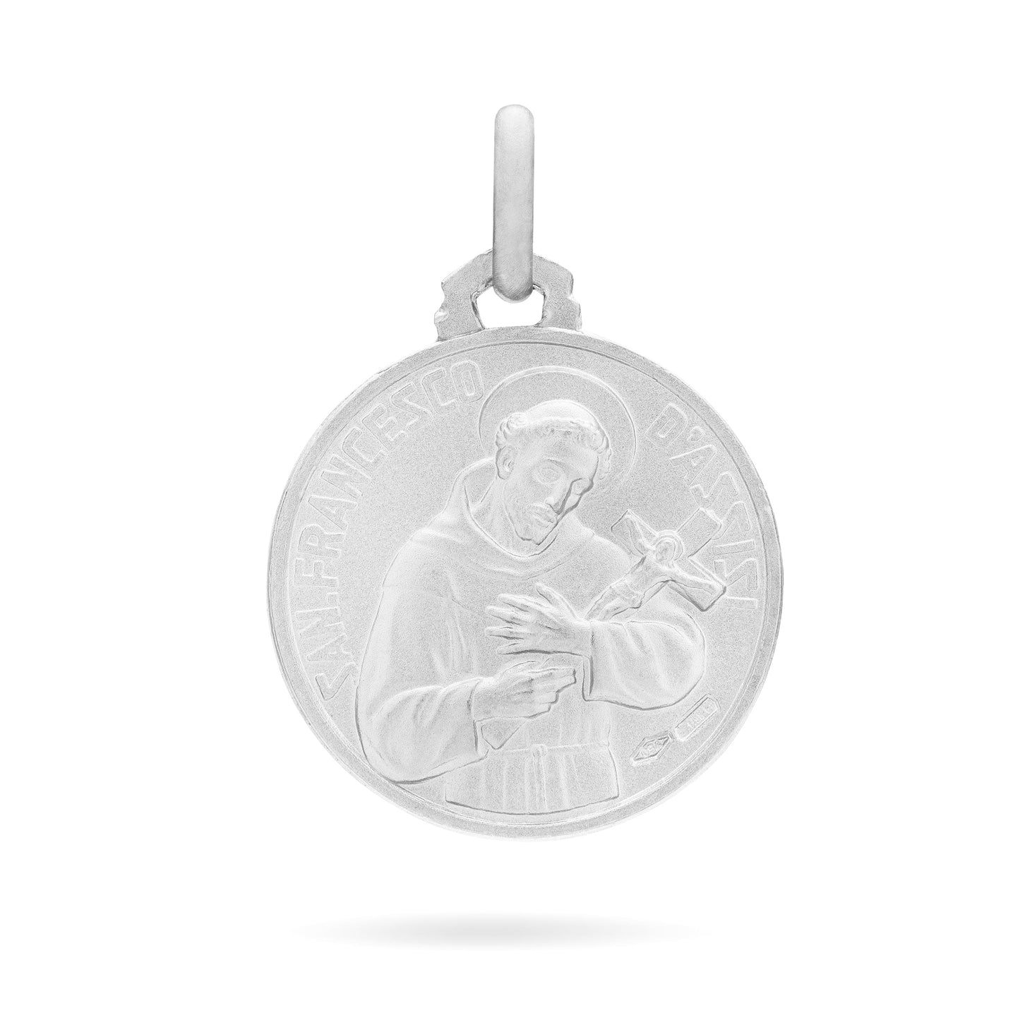 MONDO CATTOLICO Medal Silver medal of Pope Francis and Saint Francis of Assis