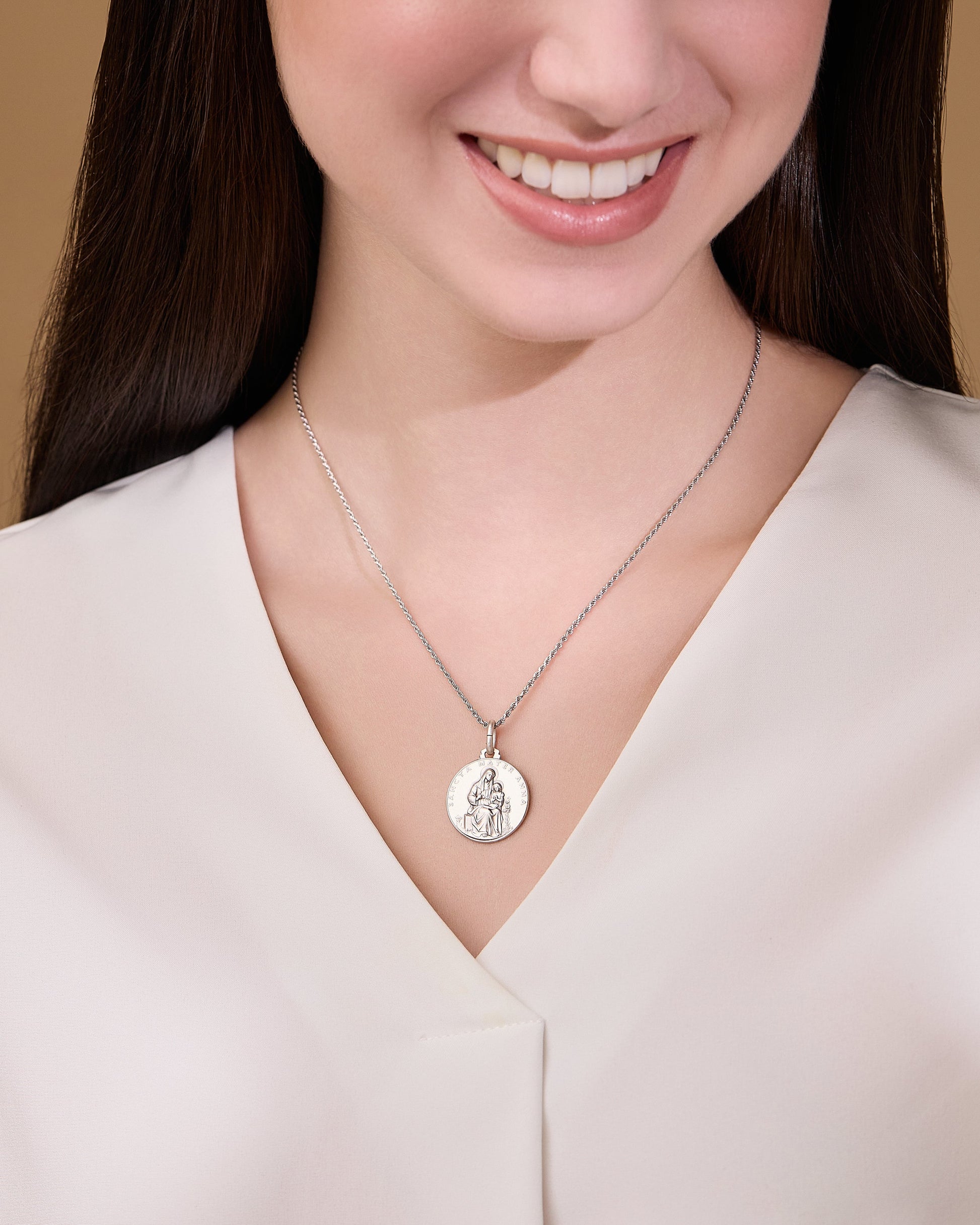 MONDO CATTOLICO ROMA Medal Silver medal of Saint Anne