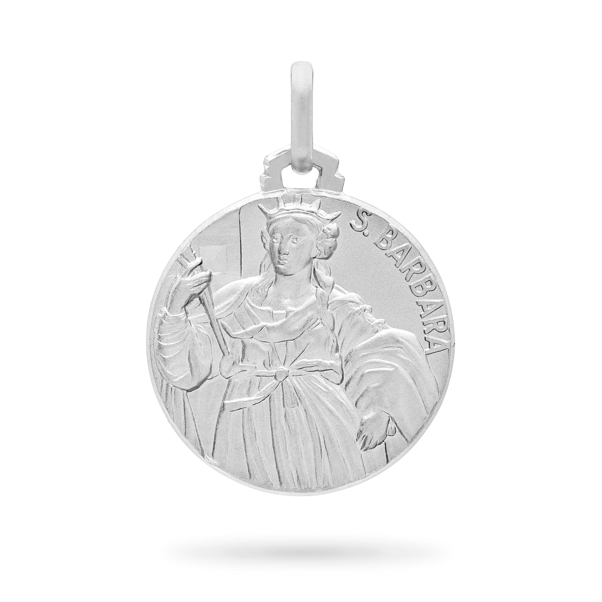 MONDO CATTOLICO Medal Silver medal of Saint Barbara
