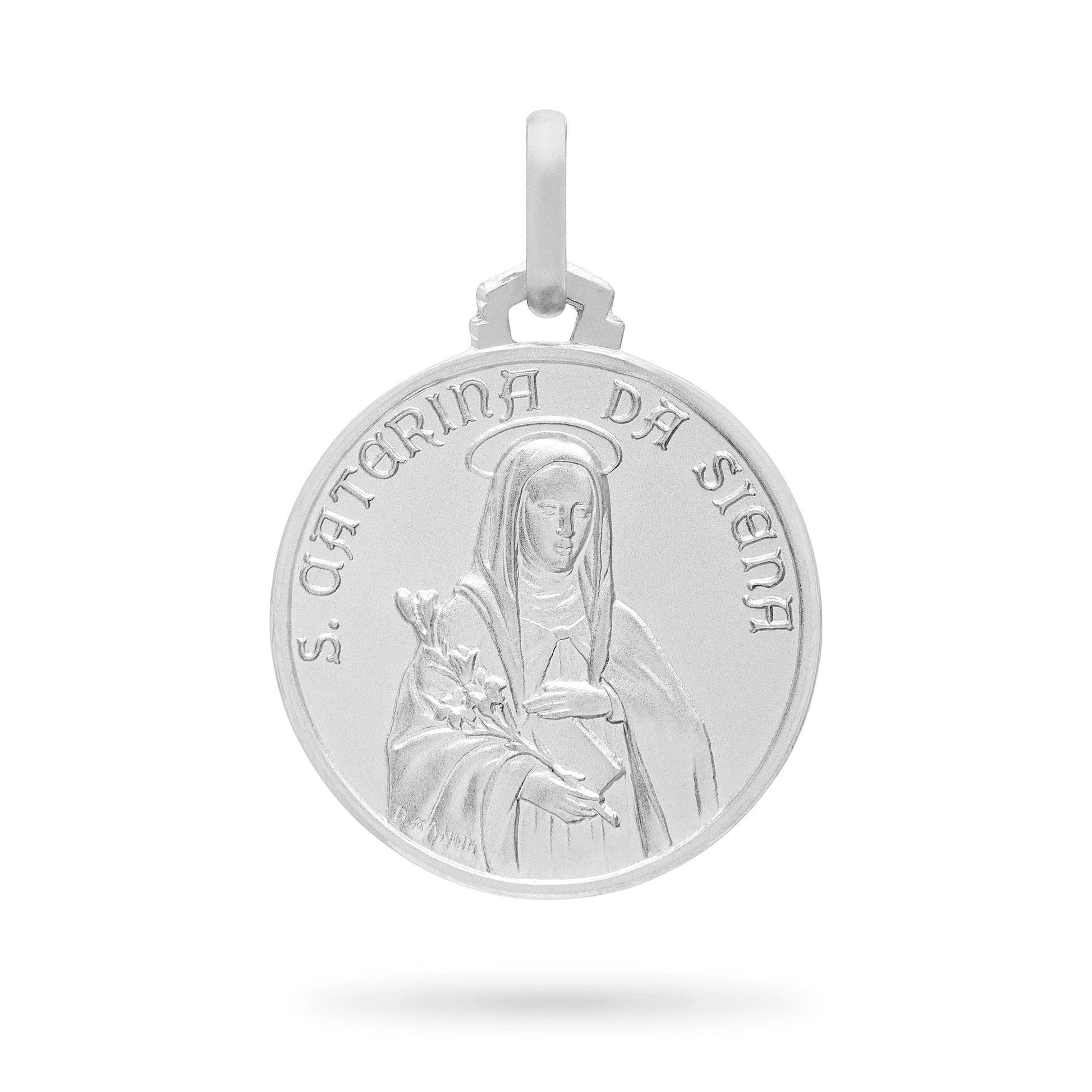 MONDO CATTOLICO Medal Silver medal of Saint Catherine of Siena