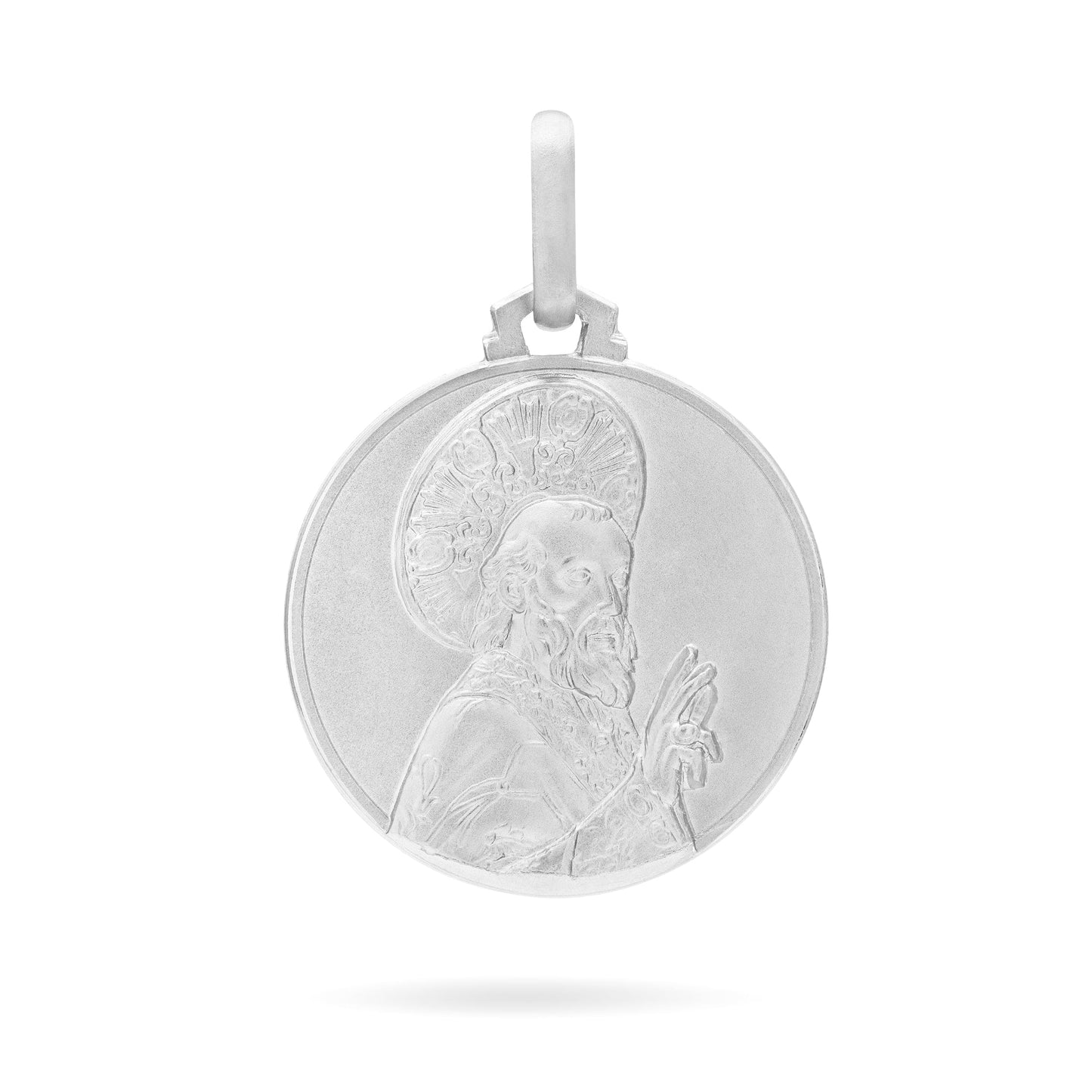 MONDO CATTOLICO Medal 18 mm (0.70 in) Silver medal of Saint Nicholas of Bari
