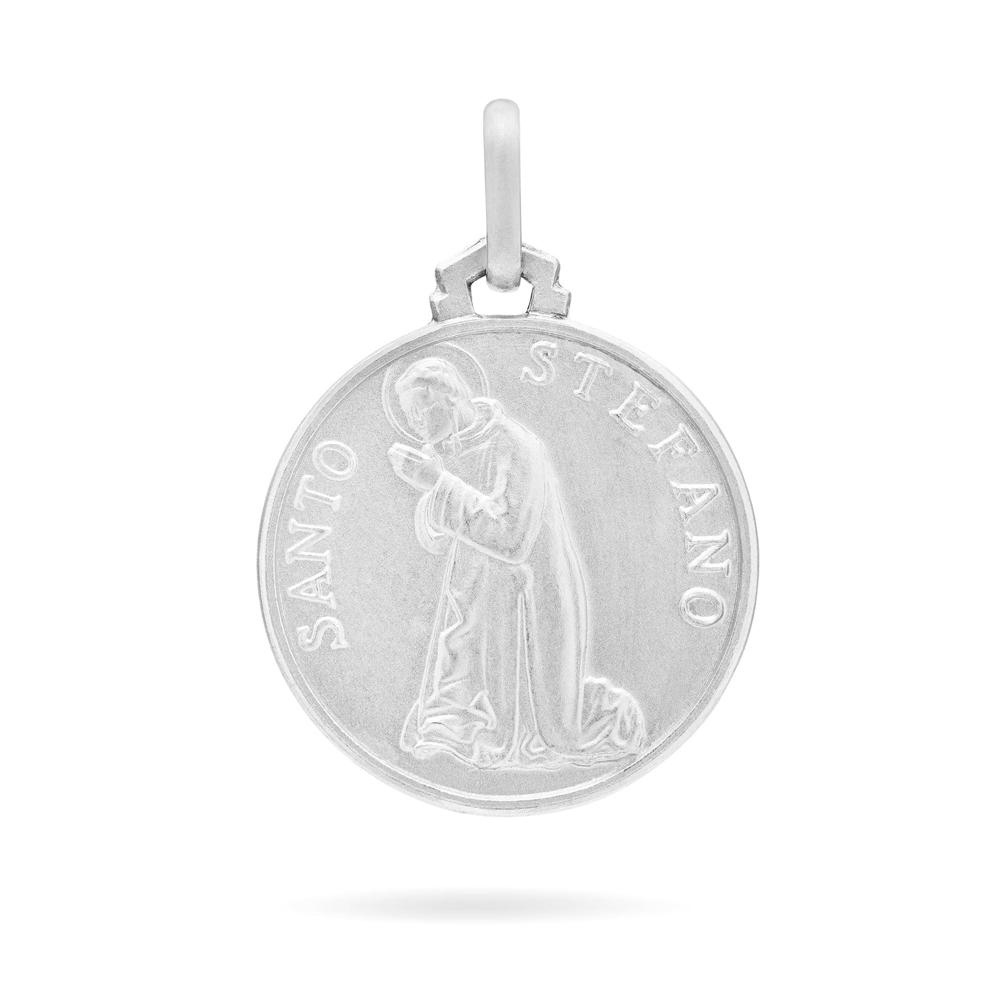 MONDO CATTOLICO Medal 18 mm (0.70 in) Silver medal of Saint Stephen