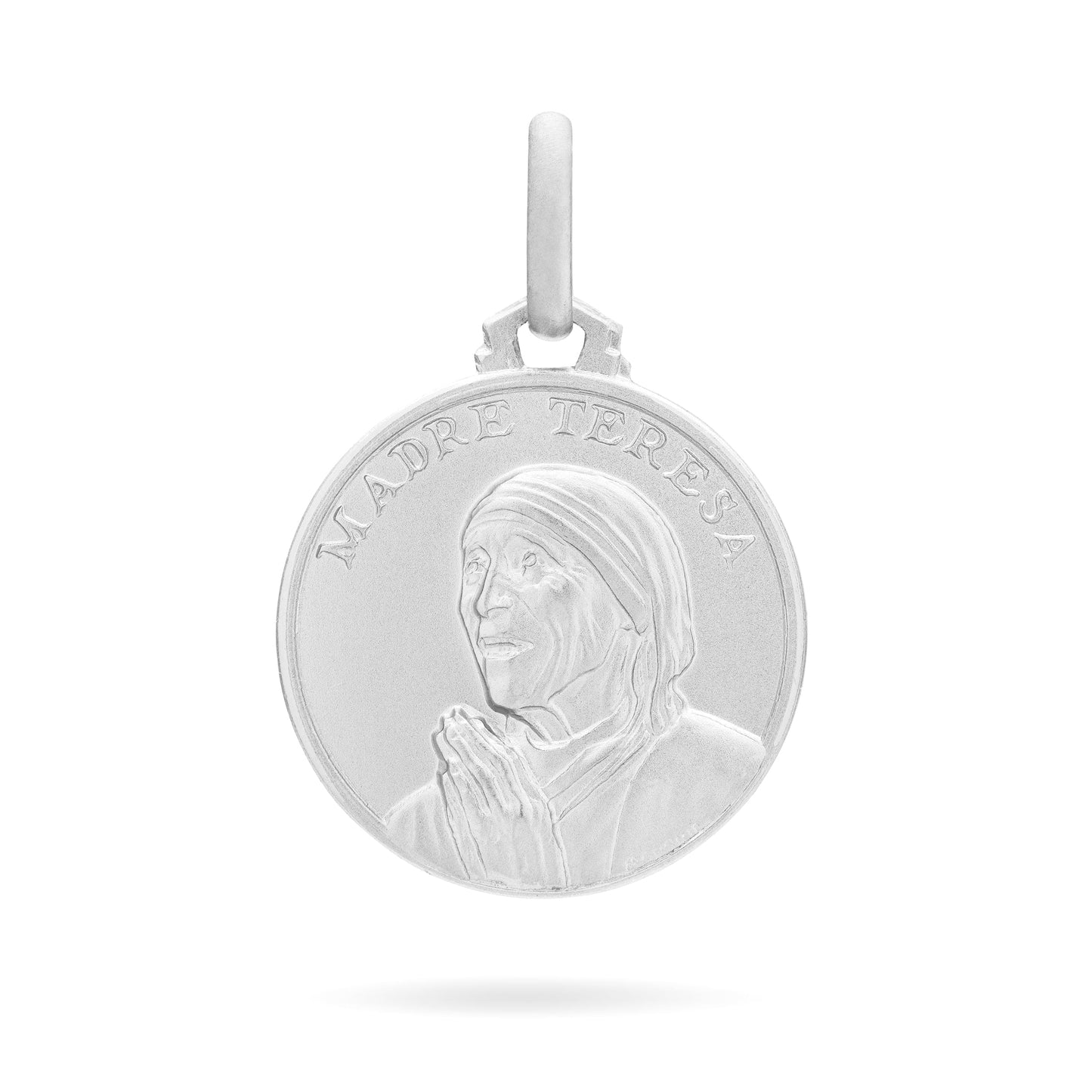 MONDO CATTOLICO Medal 14 mm (0.55 in) Silver medal of Saint Teresa of Calcutta
