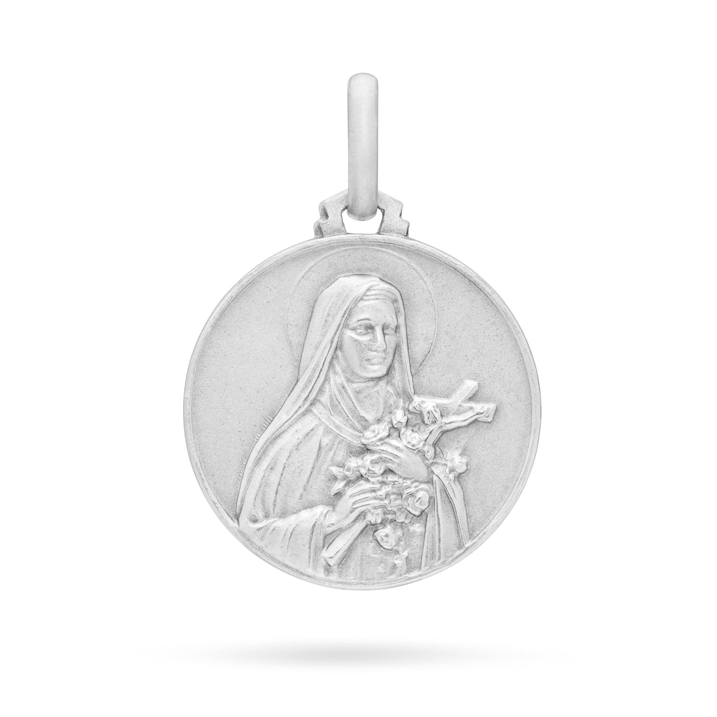 MONDO CATTOLICO Medal Silver medal of Saint Therese of Lisieux