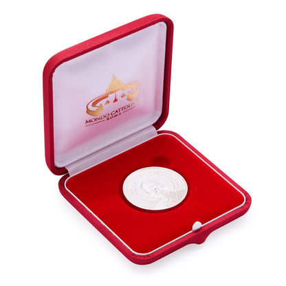 MONDO CATTOLICO ROMA Coin Silver-tone Pope Leo XIV Commemorative Coin – Exclusive Edition