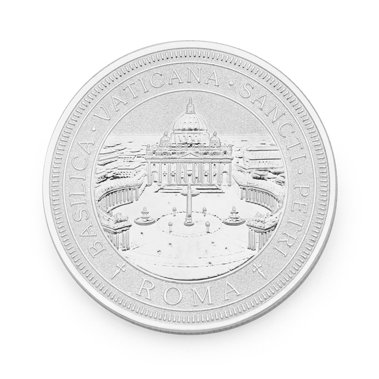 MONDO CATTOLICO ROMA Coin Silver-tone Pope Leo XIV Commemorative Coin – Exclusive Edition