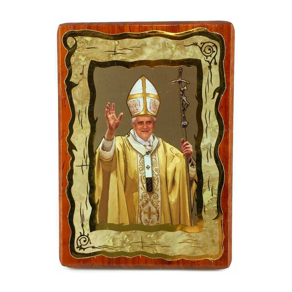 MONDO CATTOLICO Small picture Pope Benedict XVI in wood