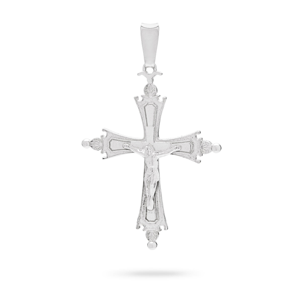 MONDO CATTOLICO ROMA Pendant 26 x 32 mm (1.02 x 0.79 in) Small Pope Leo XIV Pectoral Cross in 925 Sterling Silver with Corpus