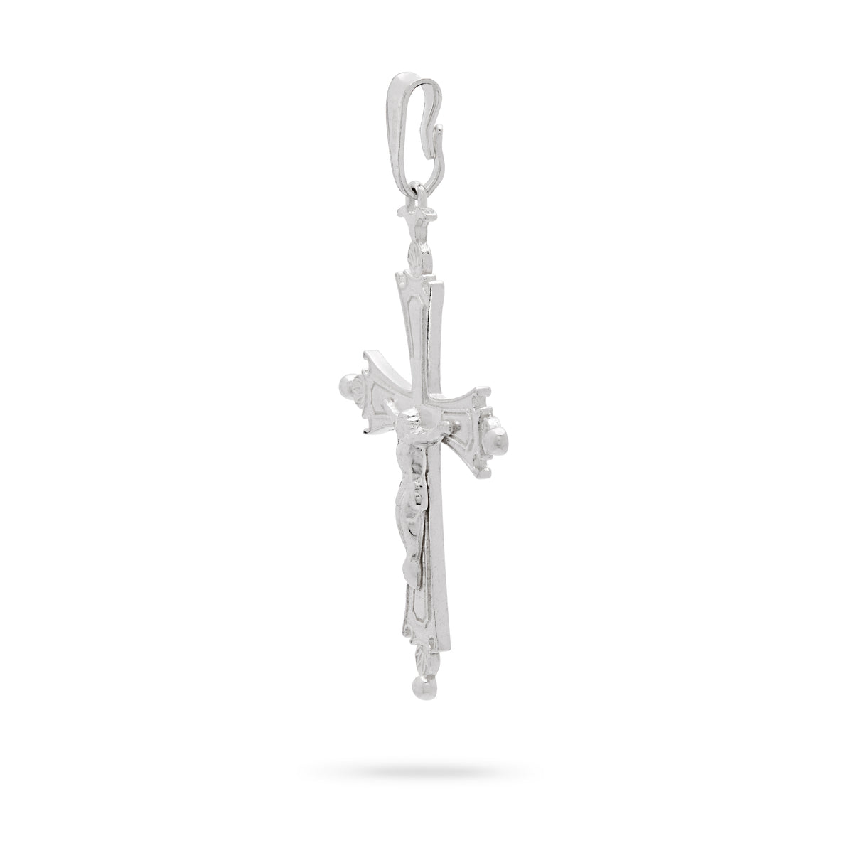 MONDO CATTOLICO ROMA Pendant 26 x 32 mm (1.02 x 0.79 in) Small Pope Leo XIV Pectoral Cross in 925 Sterling Silver with Corpus