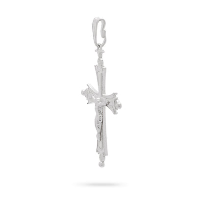 MONDO CATTOLICO ROMA Pendant 26 x 32 mm (1.02 x 0.79 in) Small Pope Leo XIV Pectoral Cross in 925 Sterling Silver with Corpus