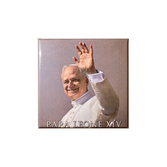MONDO CATTOLICO ROMA Magnet 6.5x6.5 cm (2.56x2.56 in) Square Magnet of Pope Leo XIV