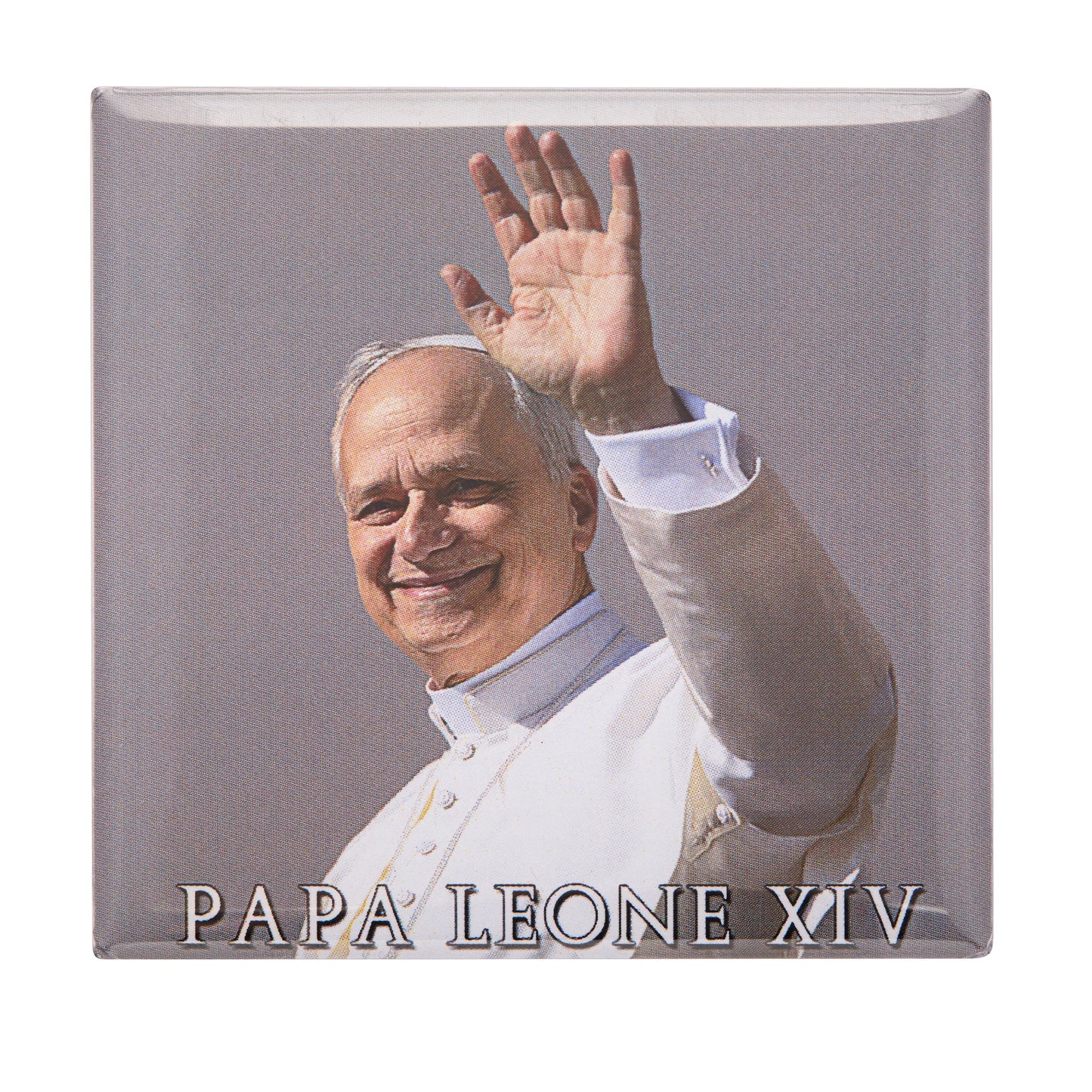 MONDO CATTOLICO ROMA Magnet 6.50 x 6.50 cm (2.56 x 2.56 in) Square Magnet of Pope Leo XIV