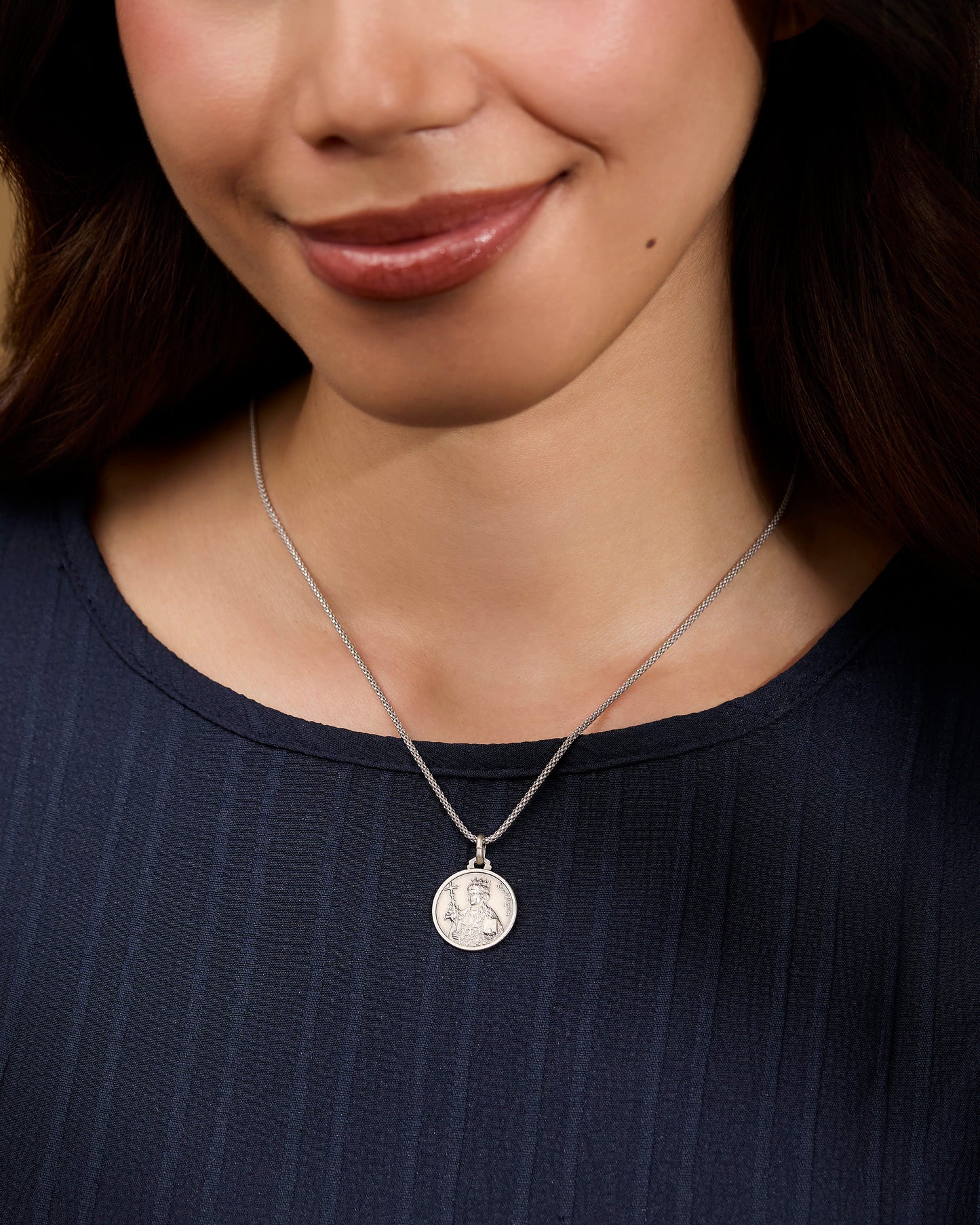 MONDO CATTOLICO ROMA Medal St. Agatha Sterling Silver Medal