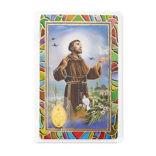Mondo Cattolico Prayer Card St. Francis of Assisi Prayer Card