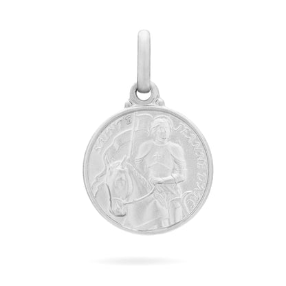 MONDO CATTOLICO Medal 18 mm (0.70 in) St. Joan of Arc Silver Medal