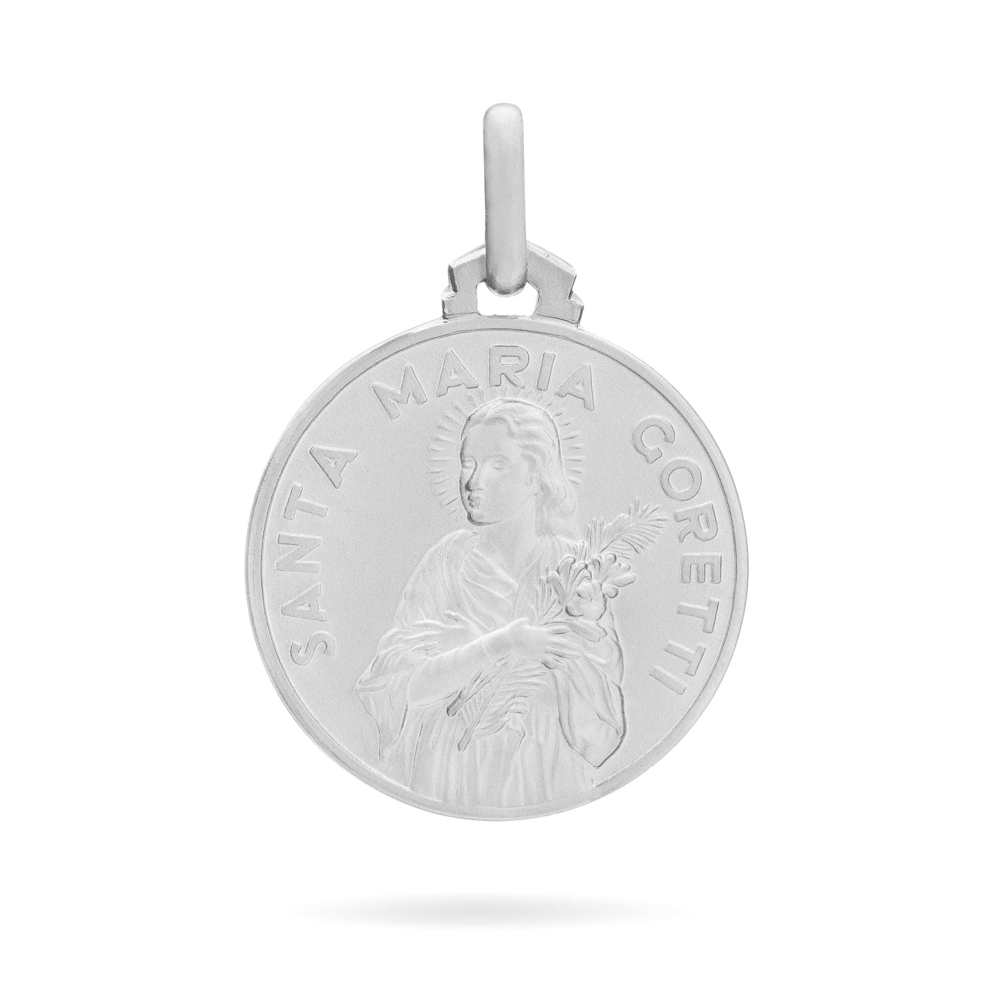 MONDO CATTOLICO Medal 18 mm (0.70 in) St. Mary Goretti Sterling Silver Medal