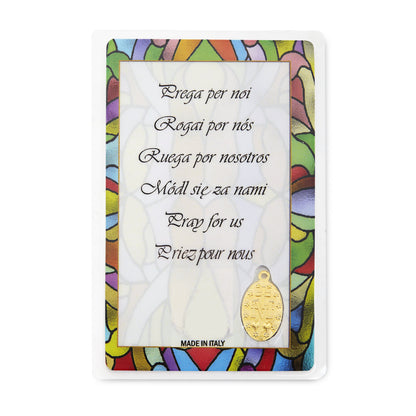 MONDO CATTOLICO St Michael Prayer Card