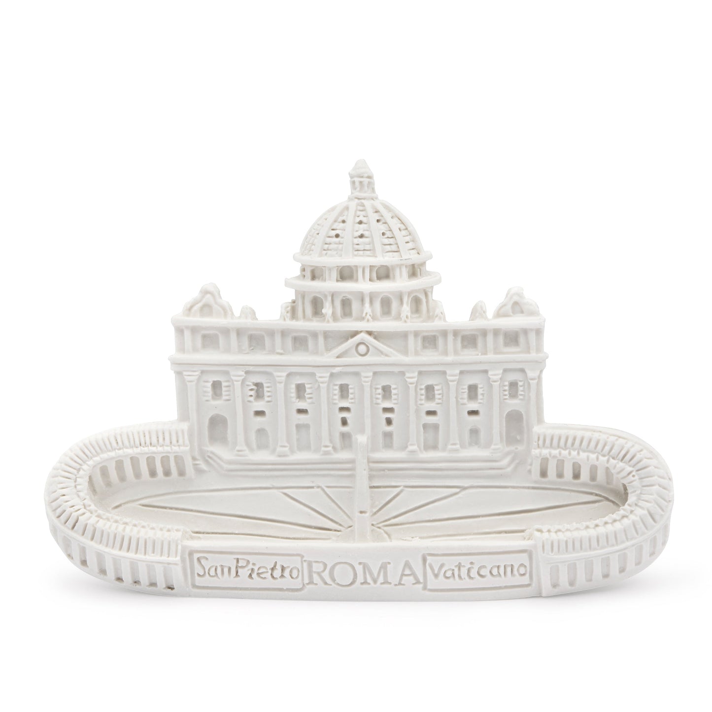 MONDO CATTOLICO ROMA Magnet 5.50 cm (2.17 in) St. Peter’s Square and Basilica Magnet in Marble Dust