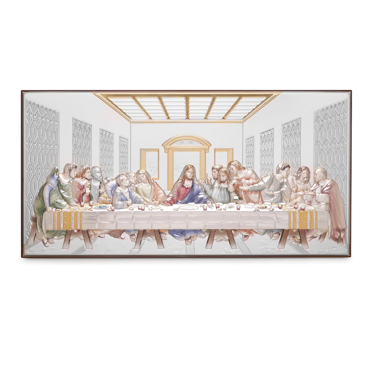 Sterling Silver Bilaminated Last Supper Religious Picture | MONDO CATTOLICO