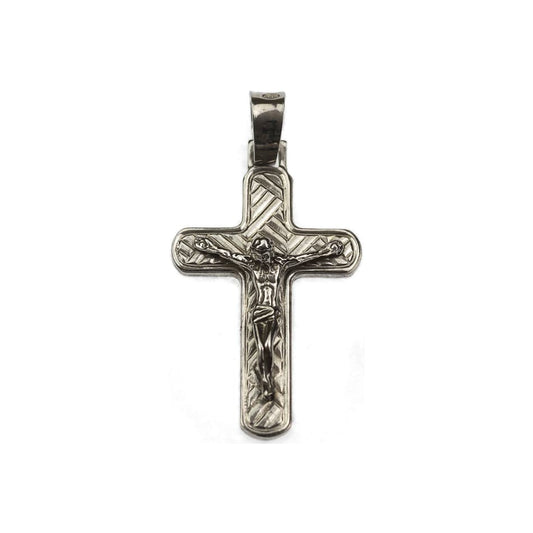 Art Deco Crucifix - 925 Argento - Collana con pendente Art Deco Crucifix - 925 Argento - Collana con pendente