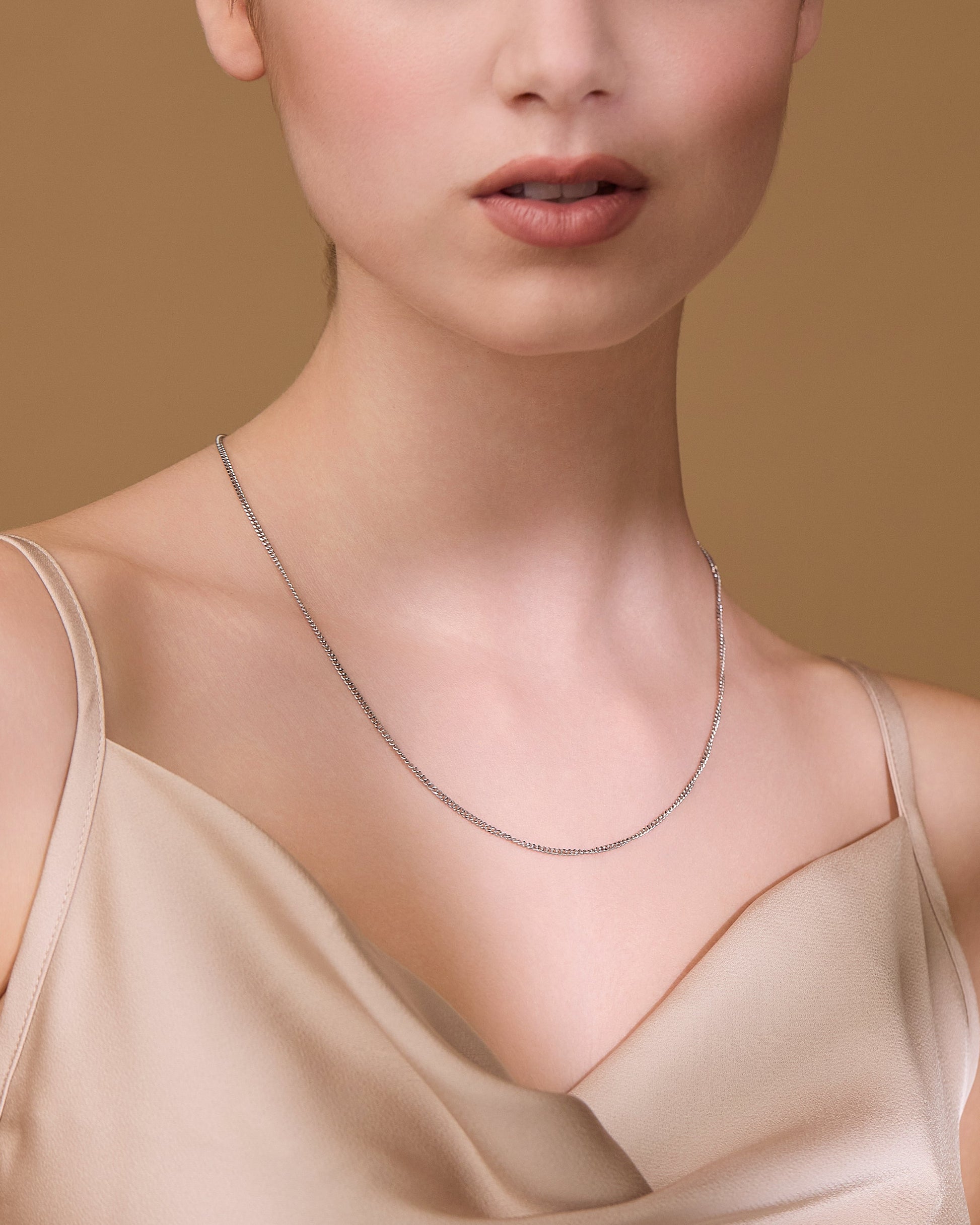 MONDO CATTOLICO ROMA Necklaces Sterling Silver Curb Chain Necklace