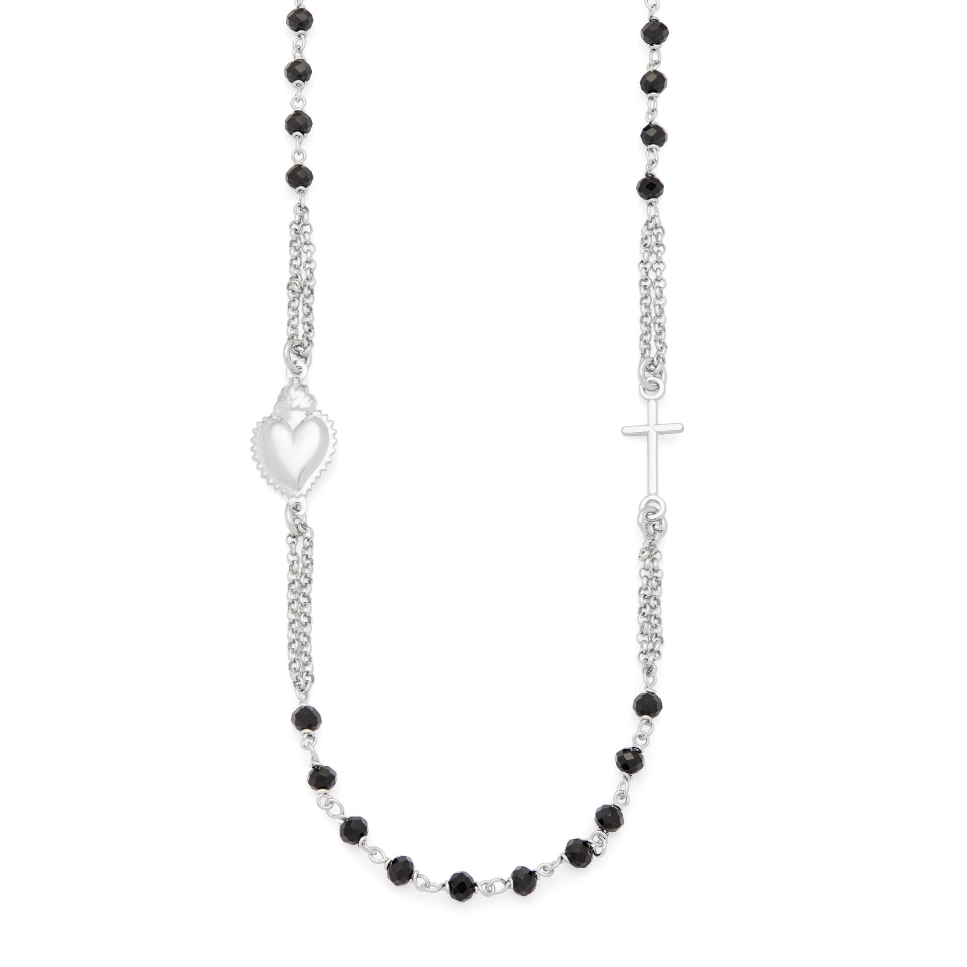 Collana Madonna Miracolosa in Argento 925 con Croce Collana Madonna Miracolosa in Argento 925 con Croce