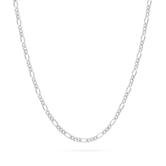 MONDO CATTOLICO ROMA Necklaces 50 cm (19.69 in) Sterling Silver Figaro Chain Necklace
