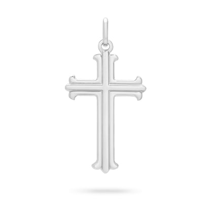 MONDO CATTOLICO ROMA 32 mm (1.26 in) Sterling Silver Florentine Cross
