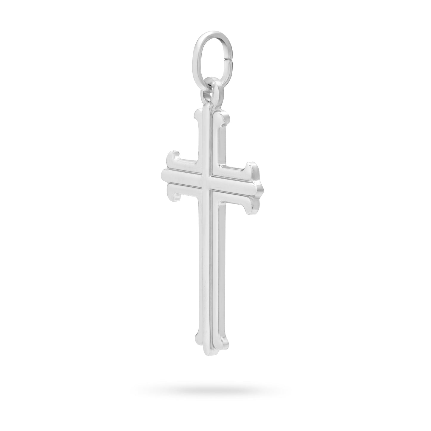 MONDO CATTOLICO ROMA 32 mm (1.26 in) Sterling Silver Florentine Cross
