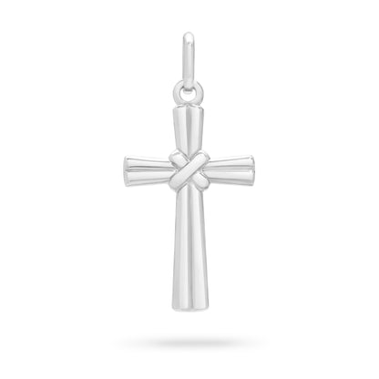 MONDO CATTOLICO ROMA 26 mm (1.02 in) Sterling Silver Knot Cross Pendant