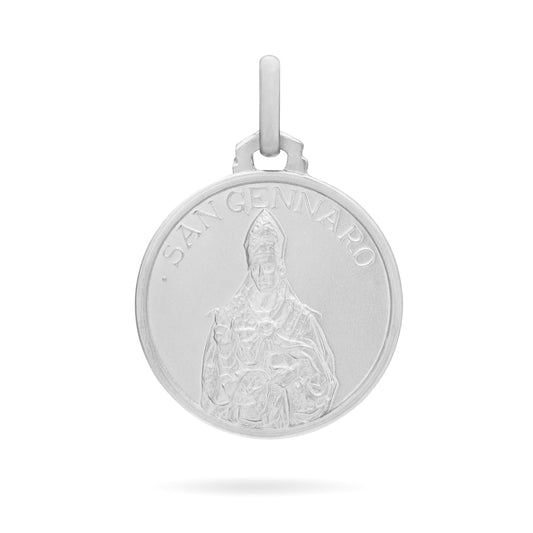 MONDO CATTOLICO Medal 18 mm (0.70 in) Sterling Silver Medal of Saint Januarius