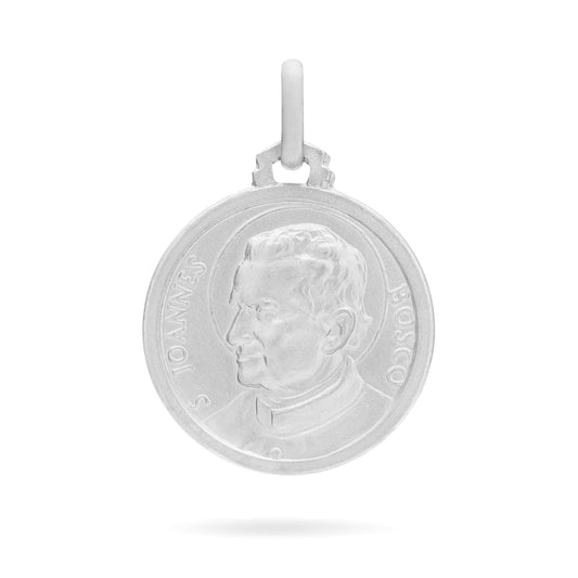 MONDO CATTOLICO Medal 14 mm (0.55 in) Sterling Silver Medal of Saint John Bosco