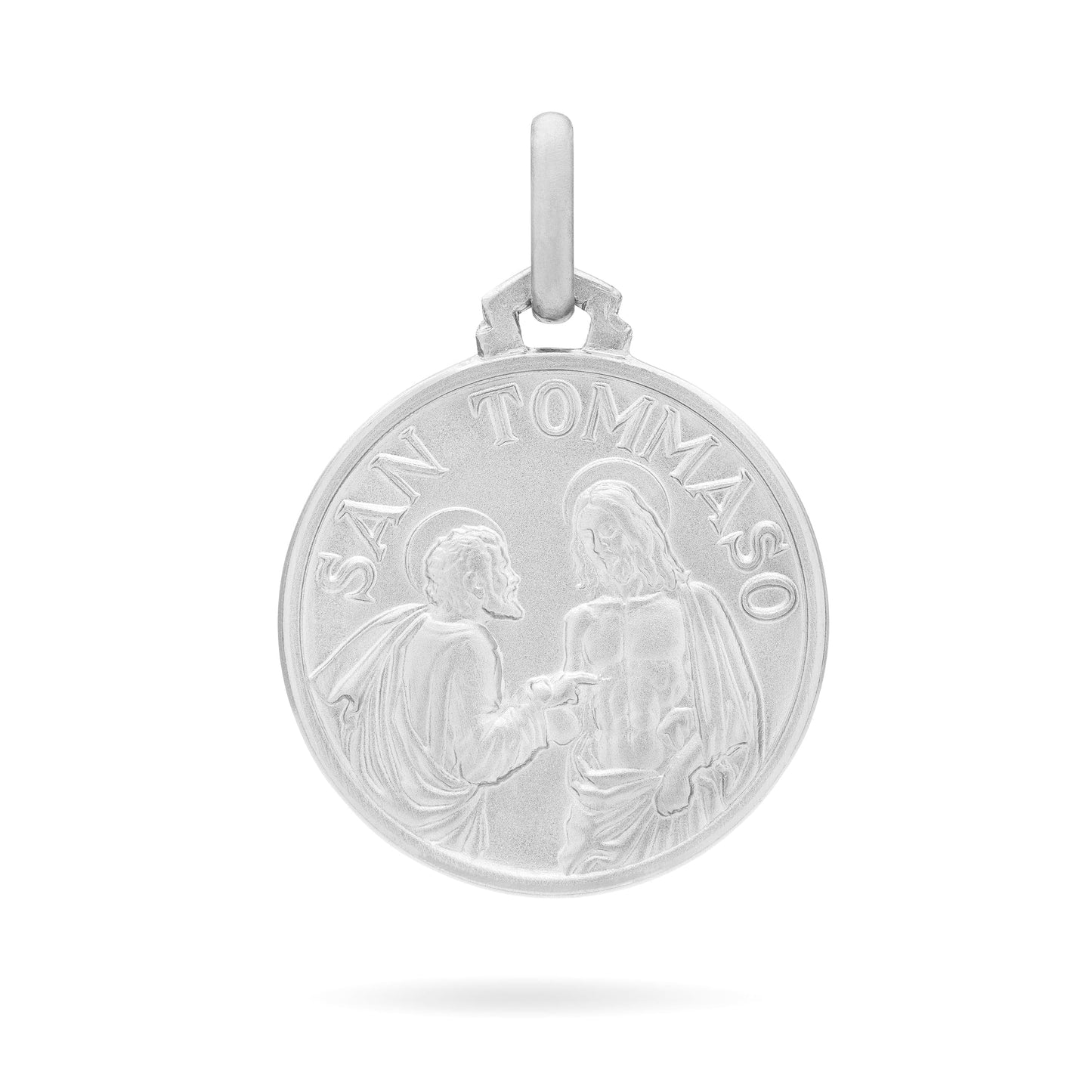 MONDO CATTOLICO Medal 10 mm (0.39 in) Sterling Silver medal of Saint Thomas