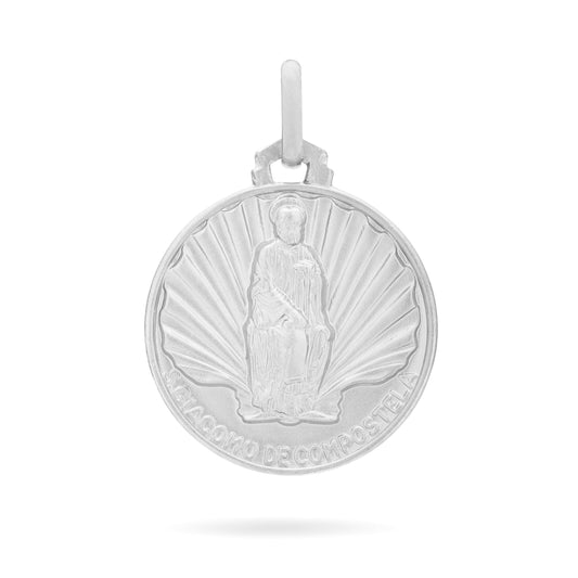 MONDO CATTOLICO Medal 10 mm (0.40 in) Sterling Silver Medal St. James of Campostela